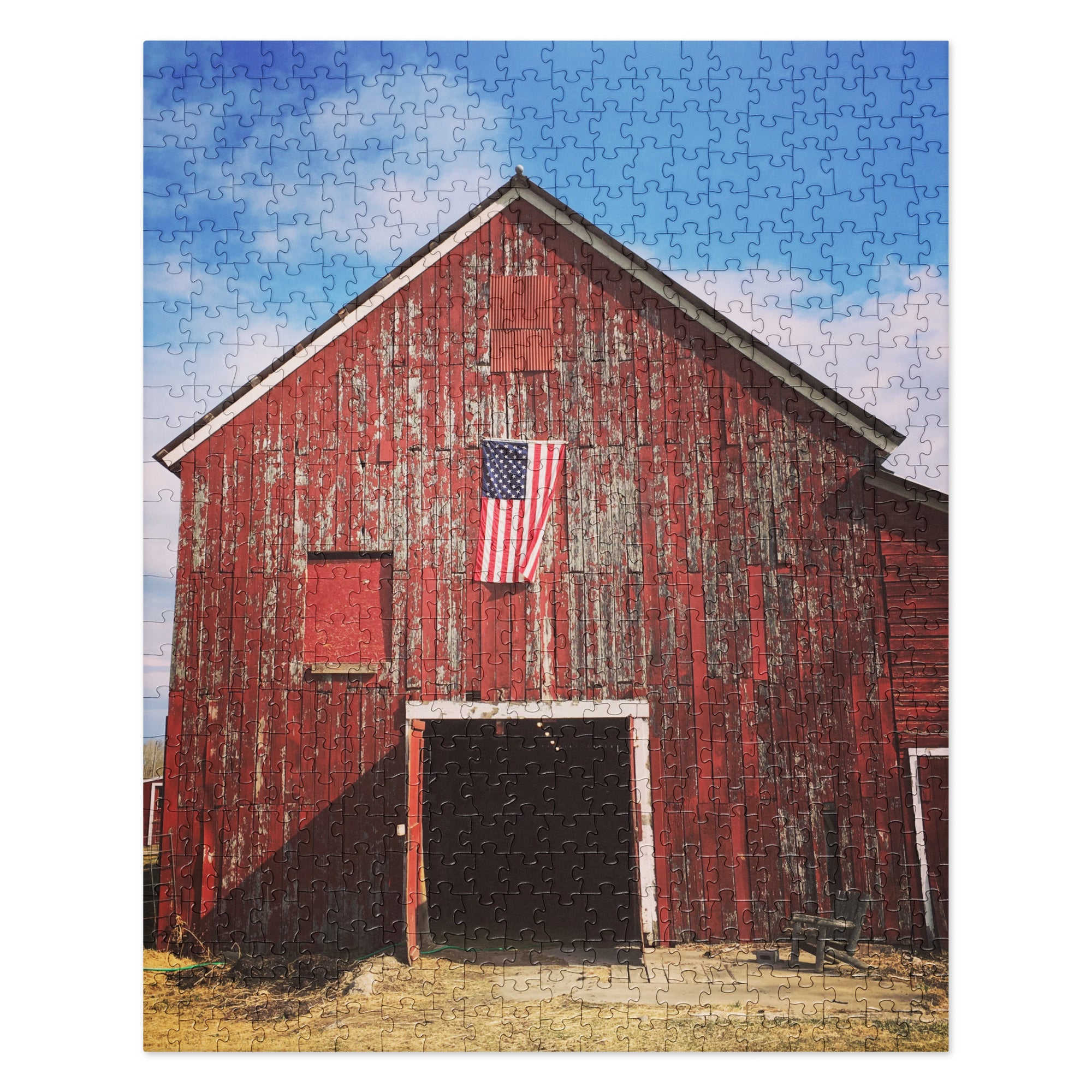 Old Glory, Old Barn, Jigsaw puzzle
