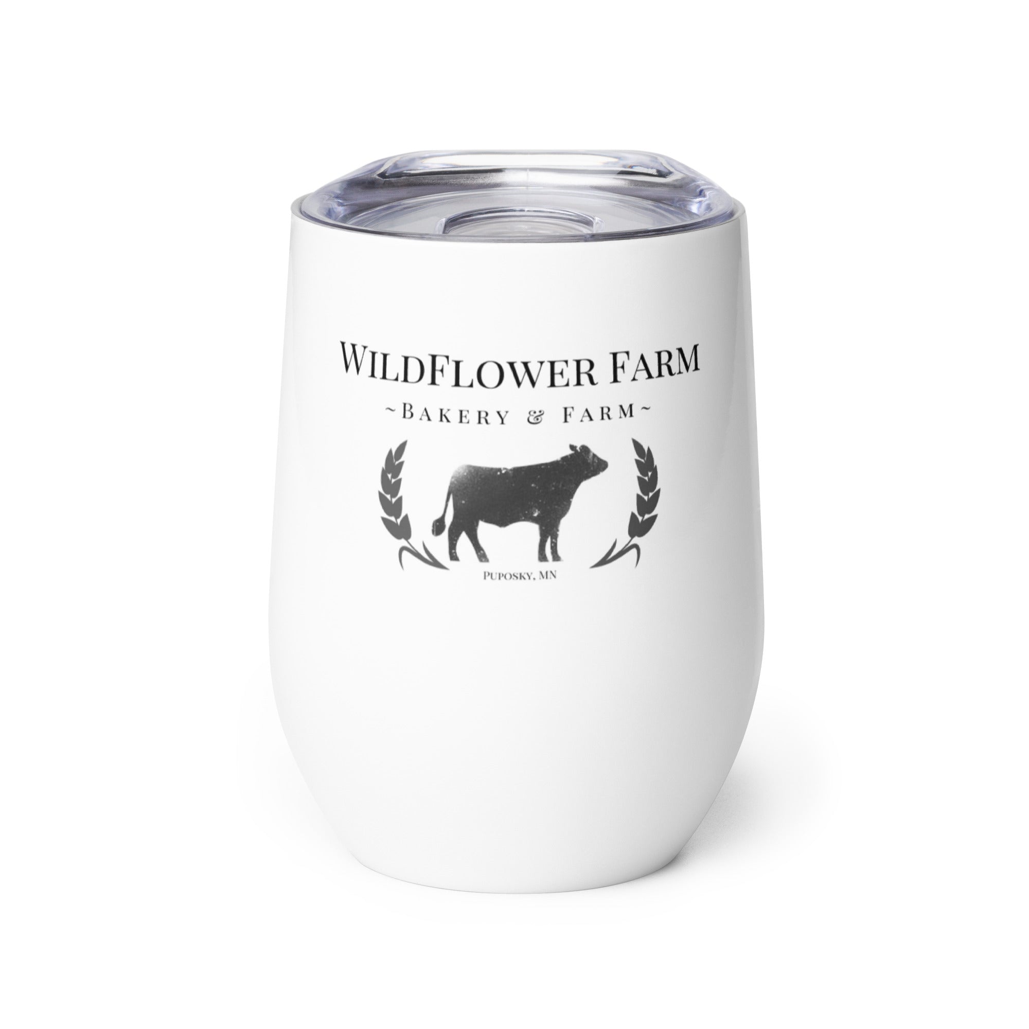 Farm Logo Wine Tumbler