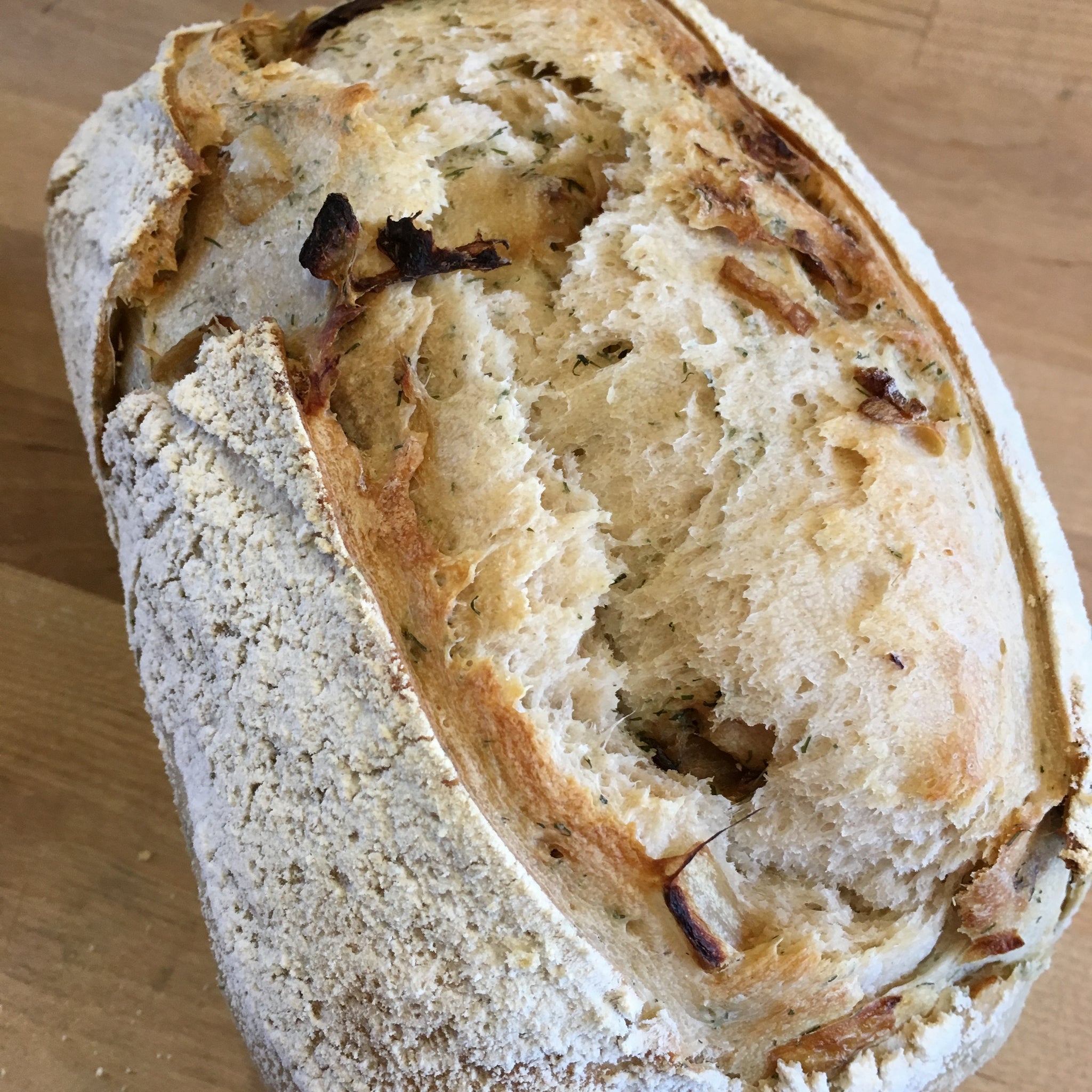 Caramelized Onion and Dill Bread